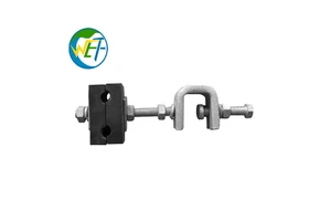 Wolf FTTH Overhead Accessories Pole OPGW ADSS Fiber Optic Cable Rubber Cushion Aluminum Alloy Lead Clamp/Downlead Clamp Electric