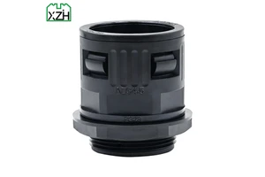 High Quality AD34.5-PG29 Nylon Corrugated Tubing Flexible Pipe Joint Straight Corrugated Conduit Connector for Corrugated Pipe