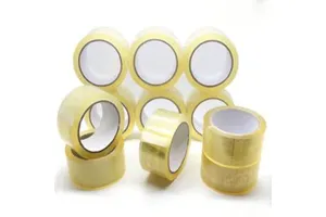 Bopp Jumbo Roll Tape 45mm*50m Yellow Clear Super Strong Single Sided Pressure Sensitive Heat-Resistant Rubber Masking Tape