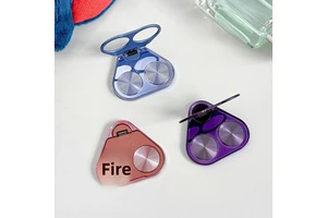 Mobile Phone Ring Bracket Grip Desk Adjustable Height Adhesive Pad Mounting Portable 360 Rotating Double Ring Customizable Logo