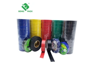 Amazonn Insulating/insulation Electric/electrical Tape Hot Sale Long Roll Fita Isolante Pvc Warning Tape Antistatic No Printing