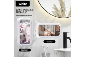 Waterproof Shower Mobile Phone Holder Wall & Bathtub Mount Bathroom Shower Water Proof Cell Phone Case Holder Bracket for Bath