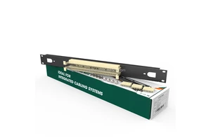 OEM/ODM 1U 19-Inch Rack-Mounted 110 Fiber Optic Patch Panel 50-Pair RJ45 Cross-Connect Distribution Frame CE/RoHS/FCC Certified
