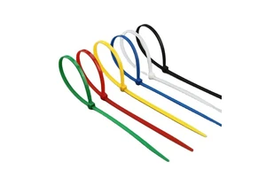 Multicolor Nylon 66 Cable Ties Straps Self-Locking For Certified Eco-Friendly 250mm Length Tensile Strength