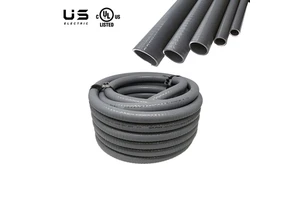 UL Listed 1/2 In. Non-Metallic Liquid Tight Flexible Conduit LFNC-B Grey PVC Waterproof Electrical Tubing For Wire Protection
