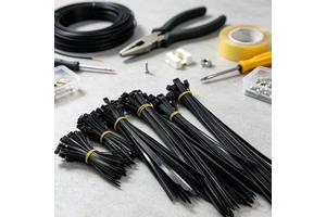 UV Black Resistant Self-Locking Nylon 66 Cable Ties Black Wholesale Price 100mm 150mm 200mm 300mm 400mm 500mm Length