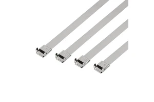 Fireproof Self Lock L Type Uncoated Stainless Steel Zip Cable Tie