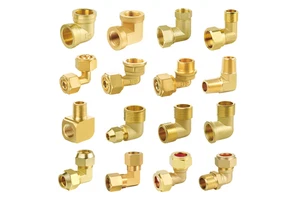 High Quality NPT 1/2 Brass Pipe Fitting Elbow High Pressure Forged Class 150 Customizable For Building Water Supply and Drainage