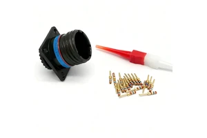 D38999/20WD19PN Waterproof Automotive Wire Connector Micro Coaxial Cable Connector