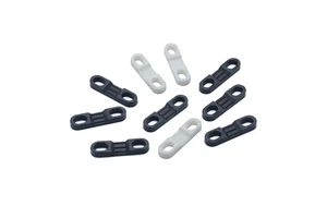 16mm Center Distance Slotted Concave Cable Holder Clips Electric Wire Cable Clamp with Screw Hole Plastic Cable Management Tool