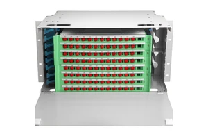 ZAWEDA DF006 SC/APC Pigtail SC/LC Fibre Optic Patch Panel Aluminium Data Center Use Rack Mount ODF Used