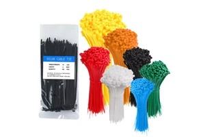 Factory 4-inch Multi-color Nylon Cable Tie 2.5x100mm Plastic Zip Tie 100pcs Per Pack for Computer Garden