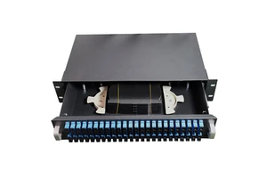 Fiber Optic Patch Panel 96 Port SC/upc Duplex ODF Fiber Optic 96 Core Odf Rack Fiber Patch Panel Rack Mounted 2u 96 Port Odf