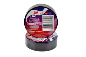 3M 1500 Black PVC Insulating Adhesive Tape Waterproof and Flame-Retardant Strong Current Resistance