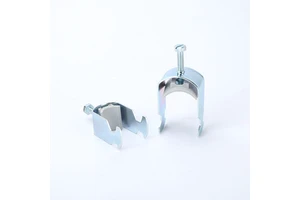 Zinc Plated Metal U Shape Strut Clamp Mechanical Pipe Conduit Hanger Cushion Cable Saddle Clamp