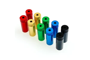 High Precision Bright Colored Aluminum Alloy Cable Terminal Blocks Hardware Accessories for Bicycle Brake End Caps Variable