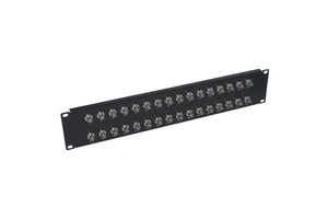 19" 2U 32 Pcs BNC Connector Female-Female BNC Connector Patch Panel