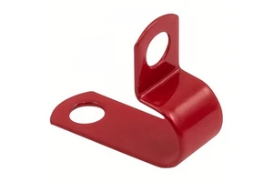 Manufacturers Wholesale Red Powder-Coated Copper Clips Durable Fixing Cable Clamps