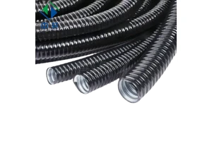 Zhongxuan Zj-33221 Black PVC Galvanized Steel Flexible Conduit IP54 Water Tight Fittings 3/4 in