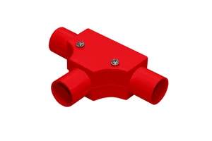 PVC INSPECTION TEES COVER Red Color Combustion-Proof Flame Retardant AC BF-TR ISO9001 Certified Electric Wiring Home Decoration