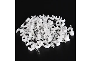 Hot Sales High Quality 4mm-40mm Different Colors 100pcs Pack Electric Pvc Plastic Circle Cable Clip
