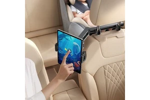 High Quality Mobile Phone Bracket iPad Car Headrest Mount Foldable Flexible Adjustable Long Arm Easy 360 Rotation Install