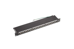 Toolless Fast Open 19 Inch Network Sever Rack UTP FTP Cat6A Shield Patch Panel 24 Port Cat6