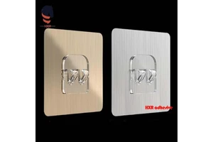 Strong Adhesive Single Sided Pressure Sensitive Acrylic Wall Mounting Hooks for Secure Shower Accessories Hanging Masking Use