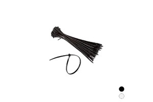 Nylon Cable Ties Black 4.5 X 200 Mm 100 Pcs For Cable Management