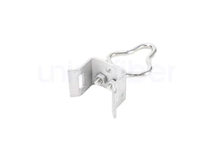 Pigtail Hook Suspension Bracket FTTH Fiber Optic Support Galvanized Steel High Strength Pole Mounting Power Line Hardware