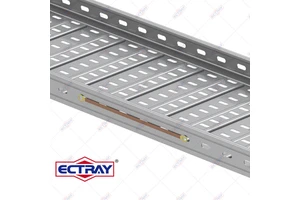 ECTRAY Fireproof Heat-resistant Ventilated/Perforated Galvanized Steel Landscape Use Custom Width Powder Coated Cable Tray