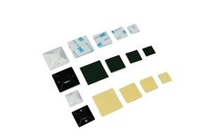 Sticky Black Self Adhesive Nylon Plastic Zip Cable Wall Tie Holder Block Bracket Wall Anchor Clip Clamp Mount