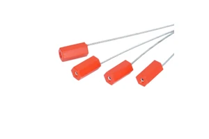 Custom Numbered Hexagonal Cable Seal Metal Wire Tamper Proof Disposable For Truck Container