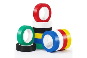 Flame Retardant PVC Electrical Insulating Tape Single Sided Acrylic Adhesive Red Yellow Blue Green Black White Wire Cover Tape