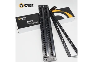 RJ45 24 Port Networking Patch Panel with Copper Conductor PVC Jacket CE/ROHS Certified FR-4 PCB Long Working Life