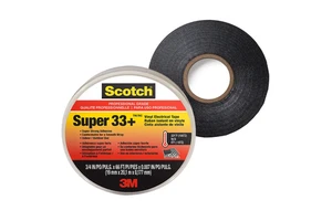 Black 3M Super 33 Adhesive Insulating 0.18mm PVC Vinyl Insulation Tape Cinta Aislante Electrica Super