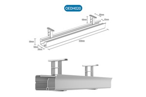 ABS Solid Cable Tray for Office-Wire Channel Management