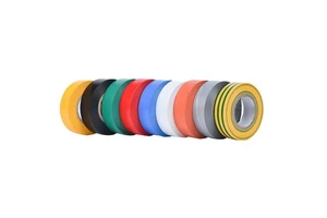 Multiple Color PVC Electrical Insulation Tape High Voltage Waterproof Flame Retardant Insulating Black Vinyl Custom Adhesive 20m