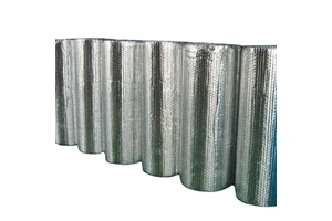 KOSITE Bubble Insulation Double Aluminium Foil Heat Shield 50M Roll Thermal Reflective Radiant Barrier Wrap For Roof Underlay