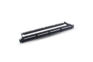 Warehouse Patch Panel Black Cat5e Cat6 Network 24 Port 48 Port Patch Panel