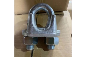 G450 Standard U-Bolt Style Wire Rope Clamp Zinc Finish Cable Clips Drop Forged U.S. Type Cable Clamp