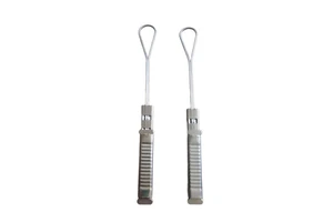 Factory Customized Flat Optical Fiber Stainless Steel Wire Rope Clips Drop Cable Tension Clamp