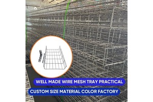Open Type Wire Mesh Cable Tray No Dust Accumulation Design Clean Workshop Laboratory Precision Wiring Wholesale