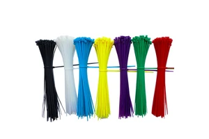 JAGASL 2026 Cable Ties Best Price 8*250MM Self-Locking Nylon Zip for Indoor and Outdoor Colorful Durable Cable Wire Ties