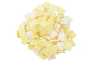 White Self Adhesive Cable Tie Mount Base Holder 20/ 25/ 30/ 40mm