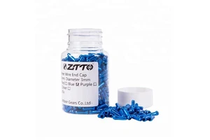 ZTTO 500pcs Bicycle Inner Wire End Caps Brake Shifter Cable Tips Wire Aluminum Alloy Cap Fits for Brake Shift Derailleur Crimps
