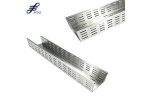 Custom Size Aluminum Perforated Cable Tray High Corrosion Resistance Ventilated Cable Management System