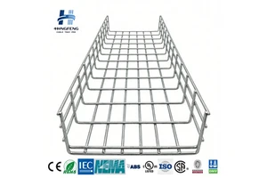 Supplier hot sell 5G fiber 150mm 200mm wire mesh cable tray hanging 316 304 HDG electrical Wire mesh cable tray