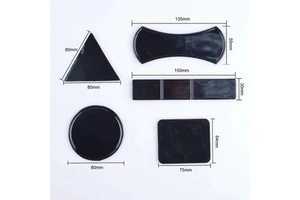 2pcs Circular Self Adhesive Silicone Rubber Sticky Gel Pads Anti Slip Mat Car Holder Wall Mount Bracket for Mobile Phones