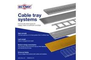 ECTRAY High Quality Galvanized Ladder Type Cable Tray OEM ODM Wire Steel Cable Management Tray